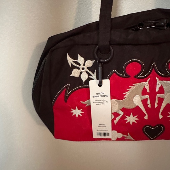 NWT Baggu Western Appliqué Nylon Bowler Bag - Picture 3 of 4